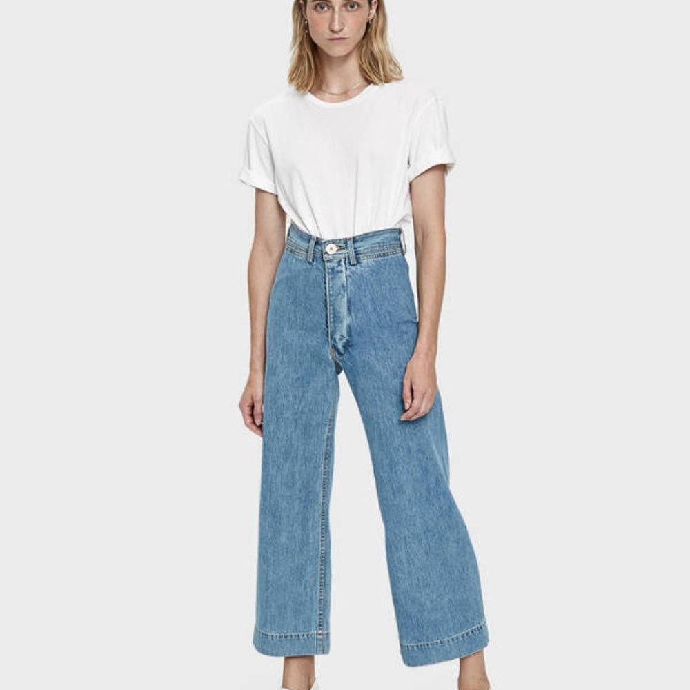 Jesse Kamm Sailor Pants American Denim, Sz 0, NWOT